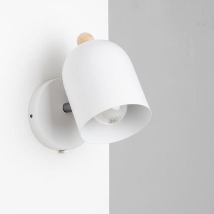 Brilagi - Aplică spot de perete GALLION 1xE27/15W/230V albă