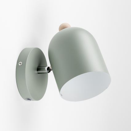 Brilagi - Aplica spot de perete GALLION 1xE27/15W/230V verde