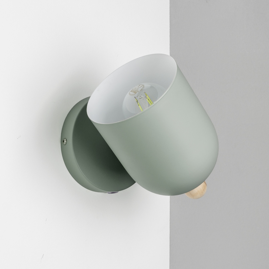 Brilagi - Aplica spot de perete GALLION 1xE27/15W/230V verde