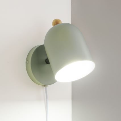 Brilagi - Aplica spot de perete GALLION 1xE27/15W/230V verde
