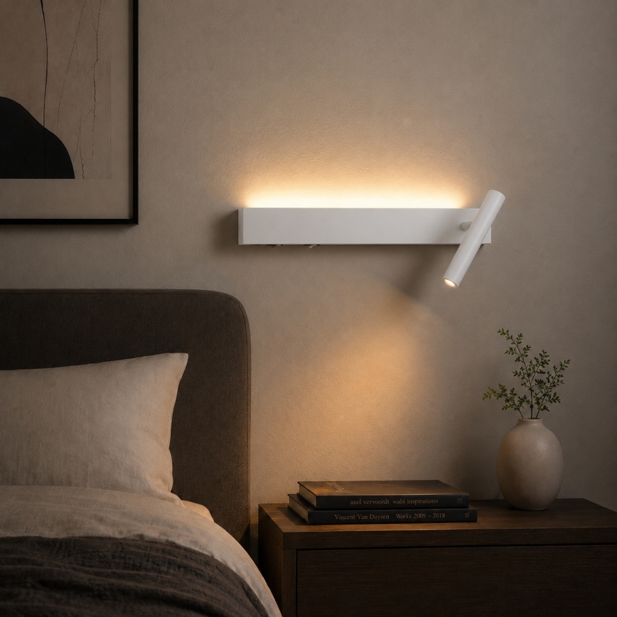 BRILAGI - Aplica spot de perete LED ARLIX LED/3W/230V + LED/7W, albă, CRI 90