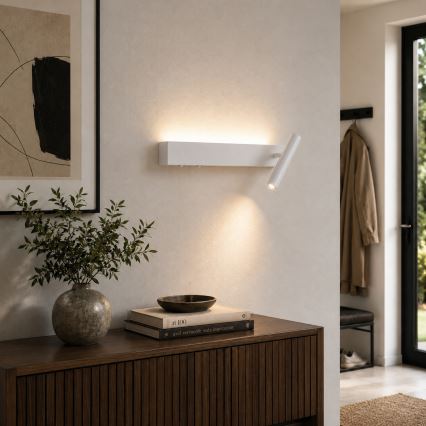 BRILAGI - Aplica spot de perete LED ARLIX LED/3W/230V + LED/7W, albă, CRI 90