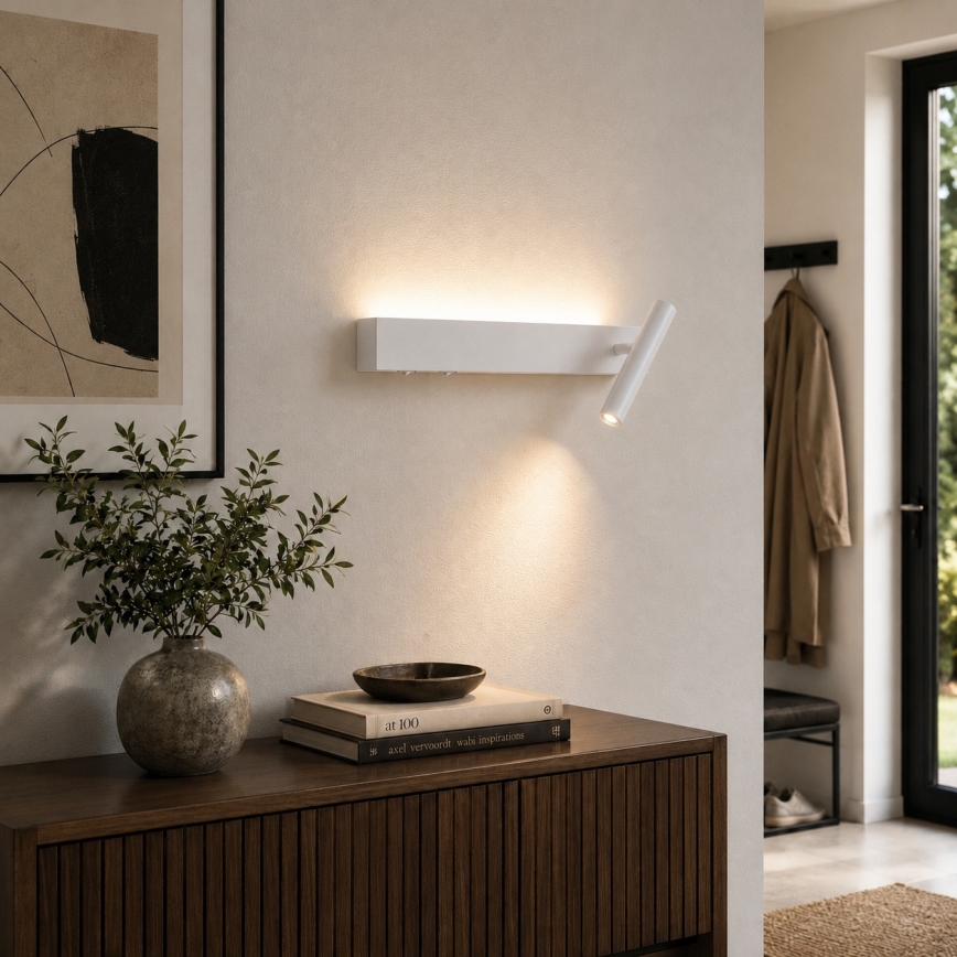 BRILAGI - Aplica spot de perete LED ARLIX LED/3W/230V + LED/7W, albă, CRI 90