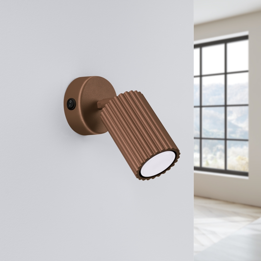 Brilagi - Aplica spot de perete LED CRESTO 1x GU10/10W/230V, maro