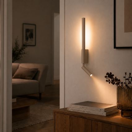 BRILAGI - Aplică spot de perete LED VIXON LED/3W/230V + LED/5W bej CRI 90