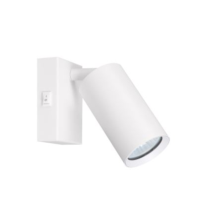 Brilagi - Aplică spot de perete cu întrerupător SELE 1xGU10/30W/230V albă