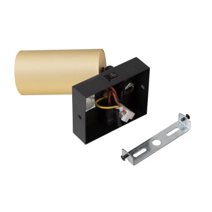 Brilagi - Aplică de perete cu spot și întrerupător SELE 1xGU10/30W/230V neagră/aurie
