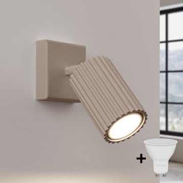 Brilagi - Aplică spot LED de perete CRESTO 1xGU10/10W/230V taupe