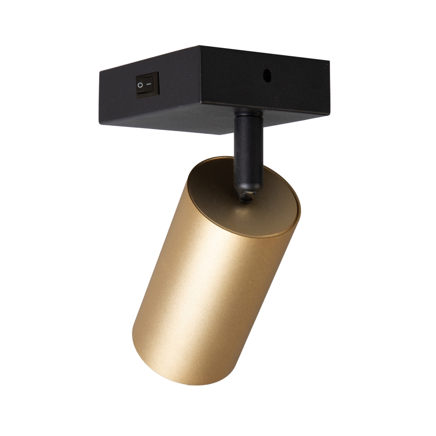 Brilagi - Spot de perete LED RGBW reglabil SELE 1xGU10/6W/230V 3000K negru/auriu + telecomandă