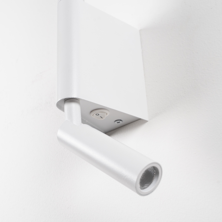 BRILAGI - Aplica spot LED de perete VIXON LED/3W/230V + LED/5W, alb, CRI 90