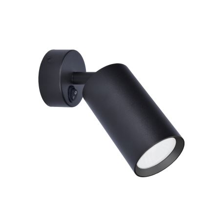 Brilagi - LED RGBW, aplică spot de perete dimabilă cu întrerupător SELE 1xGU10/4,8W/230V 3000K neagră + telecomandă