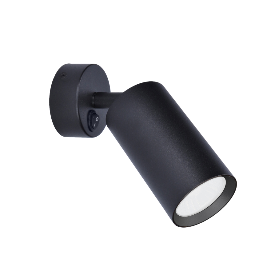 Brilagi - LED RGBW, aplică spot de perete dimabilă cu întrerupător SELE 1xGU10/4,8W/230V 3000K neagră + telecomandă