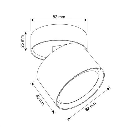 BRILAGI - aplică spot LED SMOOTH TILTY 1xGX53/15W/230V neagră