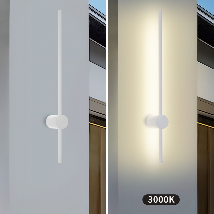 Brilagi - Aplica LED de exterior AURA LED/12W/230V 3000K IP54 65 cm alb CRI 90