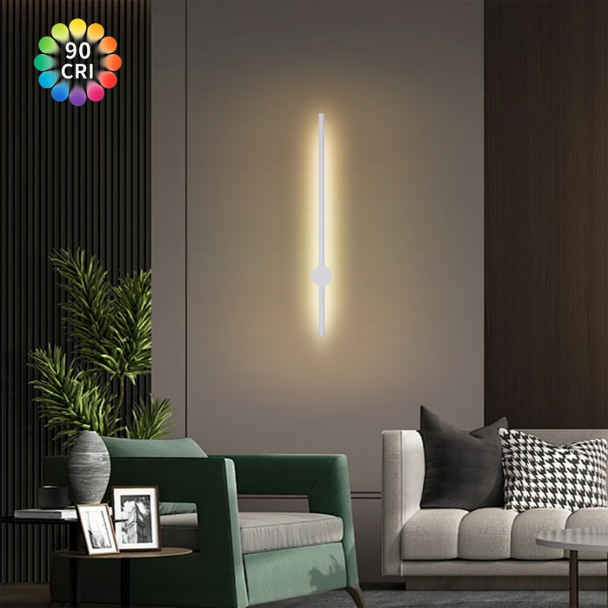 Brilagi - Aplica LED de exterior AURA LED/12W/230V 3000K IP54 65 cm alb CRI 90