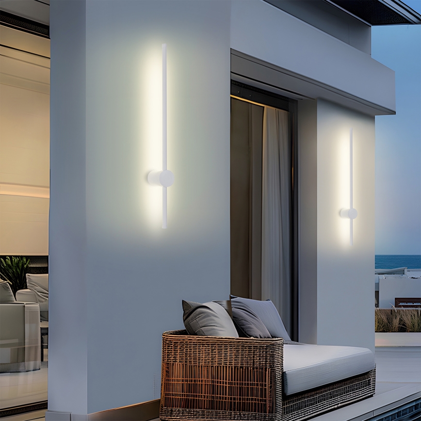 Brilagi - Aplica LED de exterior AURA LED/12W/230V 3000K IP54 65 cm alb CRI 90