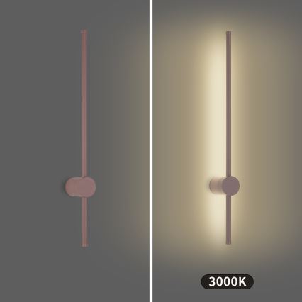Brilagi - Aplică LED de perete pentru exterior AURA, 12W, 230V, 3000K, IP54, 65 cm, maro, CRI 90
