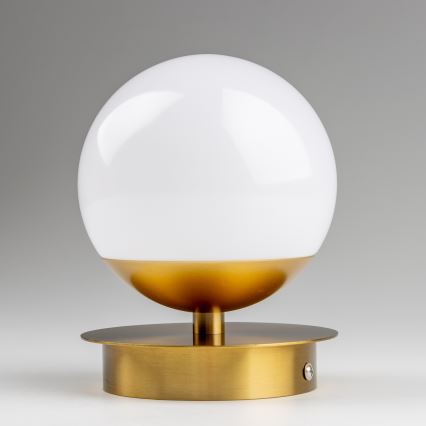 Brilagi - Aplica LED de baie BALL, 6W, 230V, 3000/4000/6500K, IP44, aurie