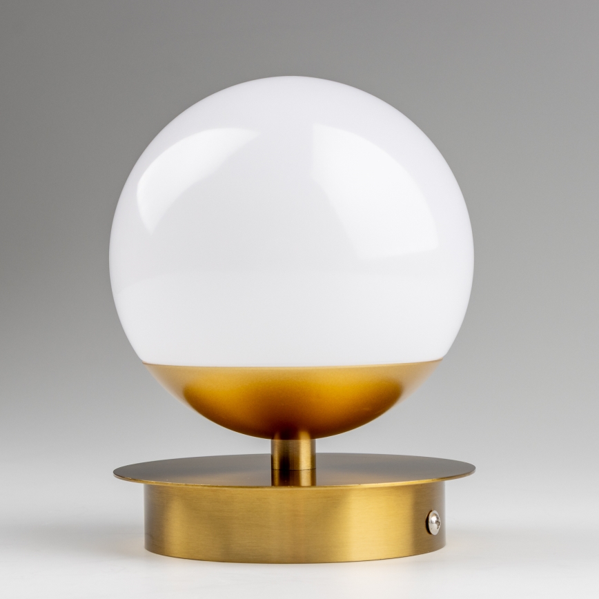 Brilagi - Aplica LED de baie BALL, 6W, 230V, 3000/4000/6500K, IP44, aurie