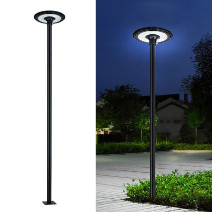 Brilagi - Bară metalică pentru stâlp de iluminat exterior URBAN 3 m, stâlp cu diametrul de 58 mm, negru