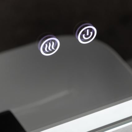 Brilagi - Oglindă LED încălzită pentru baie BELLA, 16W, 230V, 60x60 cm, IP44, CRI 90, reglabilă + CCT