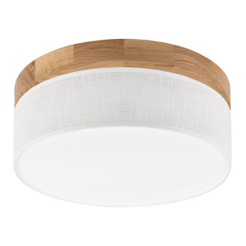 Brilagi - BELLADONNA plafonieră LED, 20W, 230V, Ø 30 cm, alb/stejar