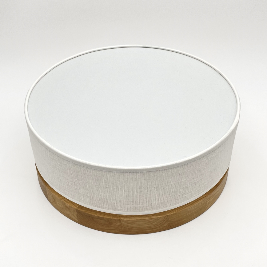 Brilagi - BELLADONNA plafonieră LED, 20W, 230V, Ø 30 cm, alb/stejar