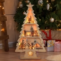 BRILAGI - Brad decorativ de Crăciun cu LED, 3xAA