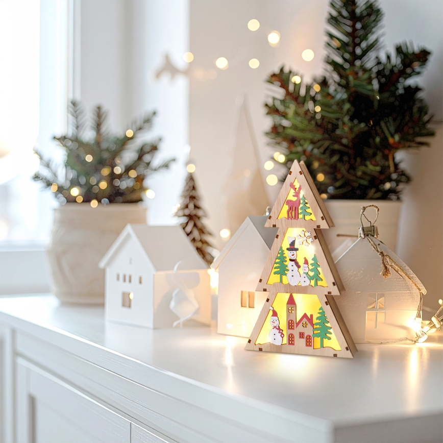 Brilagi - Brăduț LED de Crăciun, 2xAA