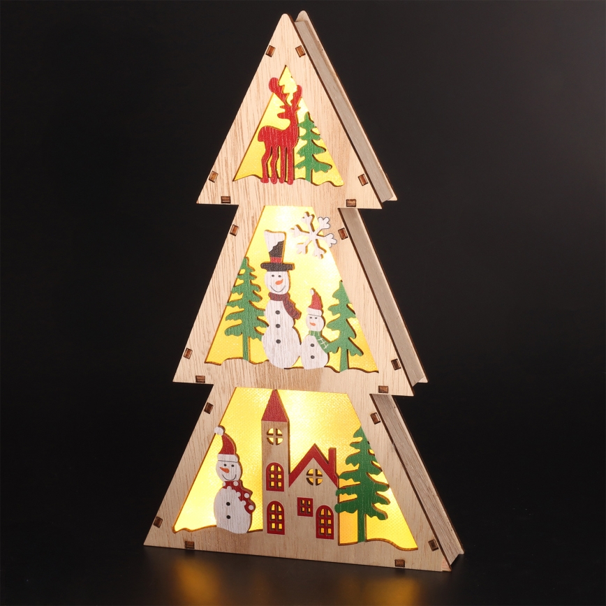 Brilagi - Brăduț LED de Crăciun, 2xAA