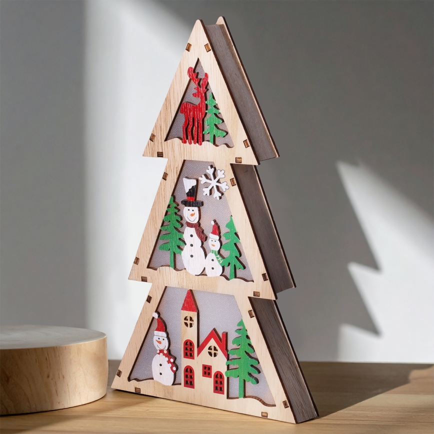 Brilagi - Brăduț LED de Crăciun, 2xAA