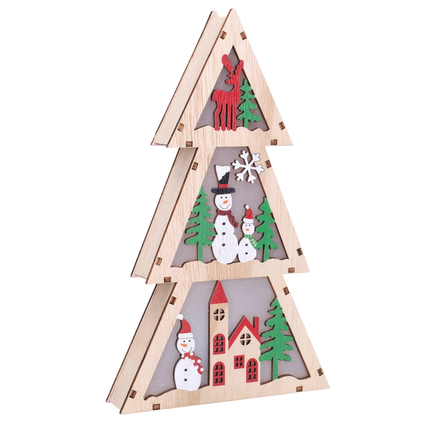 Brilagi - Brăduț LED de Crăciun, 2xAA