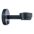 BRILAGI - Braț de perete exterior cu senzor de mișcare și de crepuscul HARBOR ISLAND 1xE27/40W/230V 20 cm IP33 negru