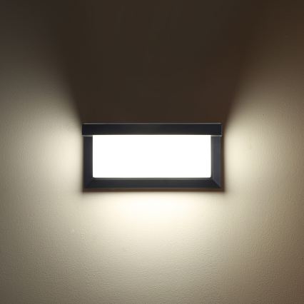 Brilagi - Aplica LED RGBW de exterior BRICKY, reglabilă (compatibilă cu dimmer) 1xE27/15W/230V 2700-6500K antracit IP54