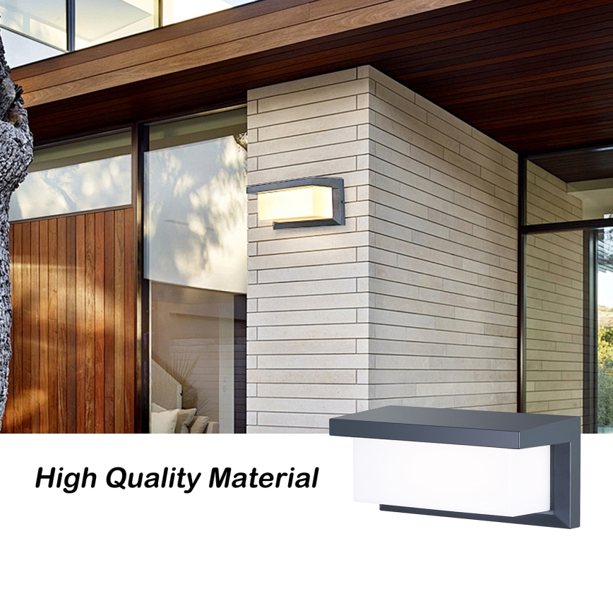 Brilagi - Aplica LED RGBW de exterior BRICKY, reglabilă (compatibilă cu dimmer) 1xE27/15W/230V 2700-6500K antracit IP54