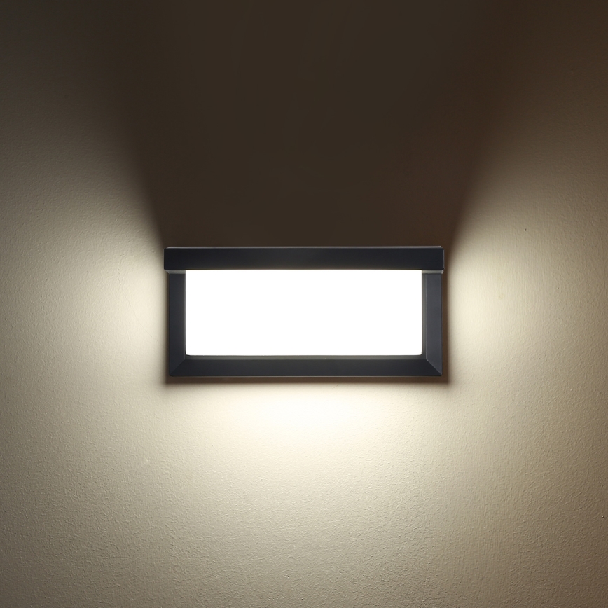Brilagi - Aplica LED RGBW de exterior BRICKY, reglabilă (compatibilă cu dimmer) 1xE27/9W/230V 2700-6500K antracit IP54
