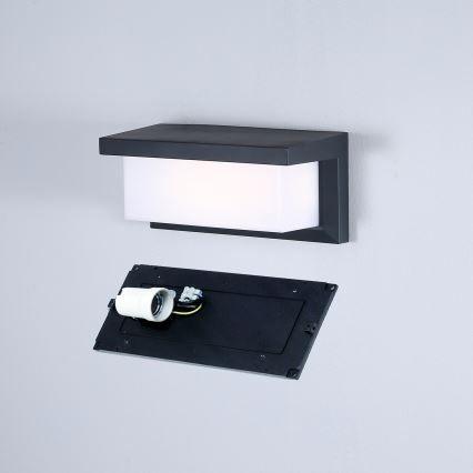 Brilagi - Aplica LED RGBW de exterior BRICKY, reglabilă (compatibilă cu dimmer) 1xE27/9W/230V 2700-6500K antracit IP54