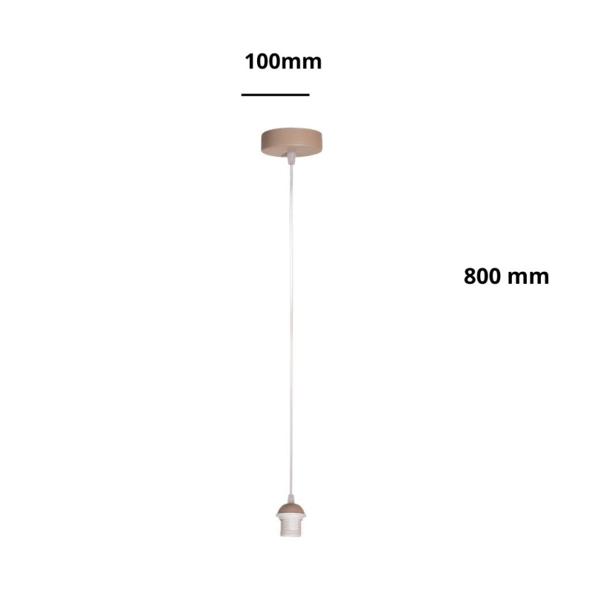 Brilagi - Cablu de alimentare PARTY 1xE27/60W/230V, Ø 10 cm, bej