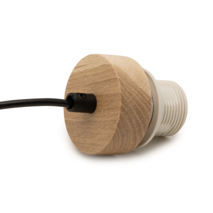 Brilagi - Cablu de alimentare PARTY 1xE27/60W/230V, Ø 10 cm, stejar