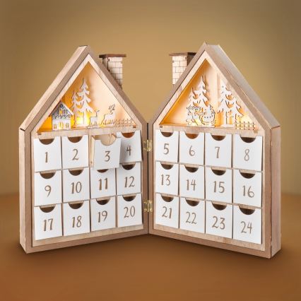 BRILAGI - calendar de Advent cu LED/2xAAA