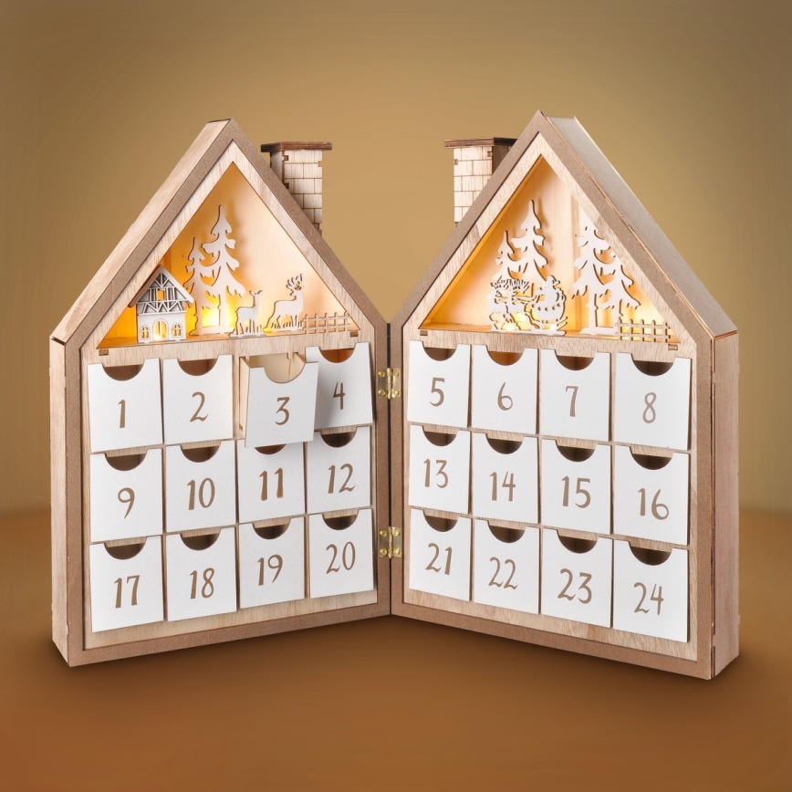 BRILAGI - calendar de Advent cu LED/2xAAA