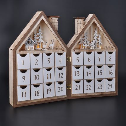 BRILAGI - calendar de Advent cu LED/2xAAA