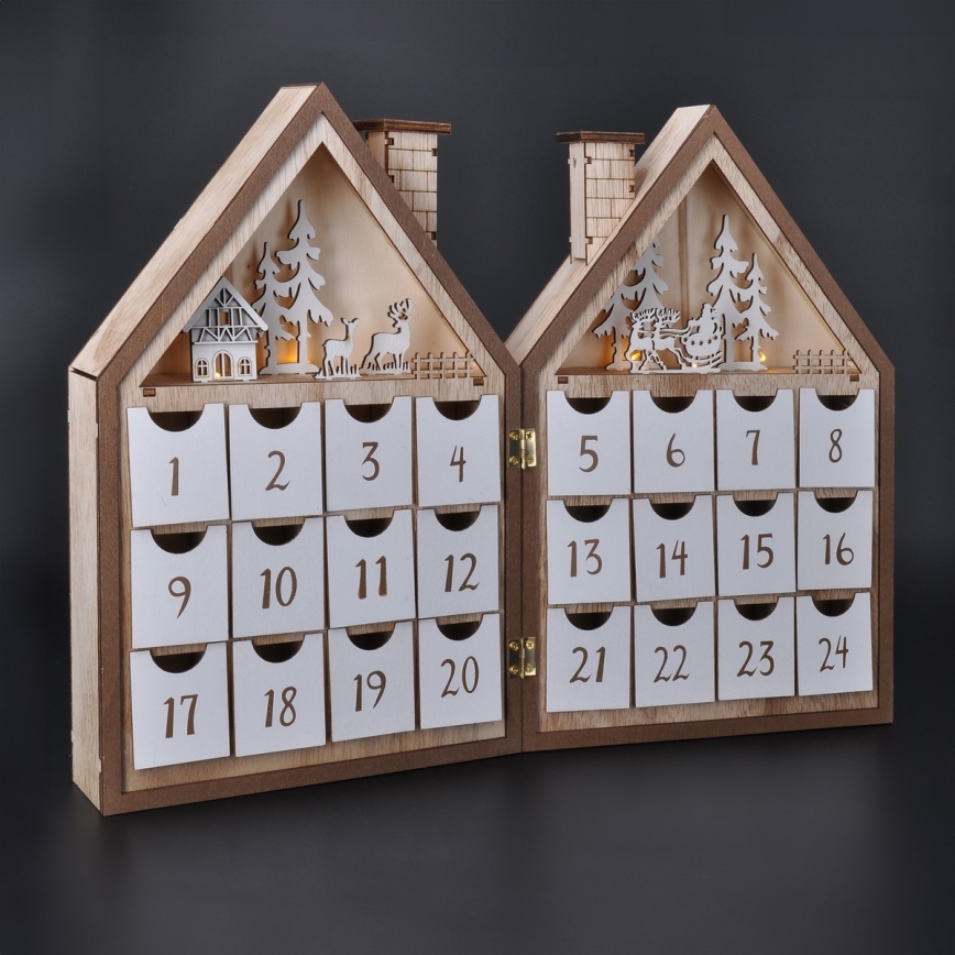 BRILAGI - calendar de Advent cu LED/2xAAA