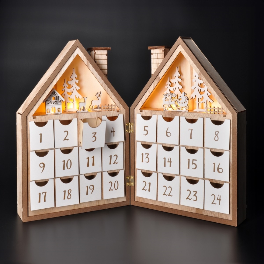 BRILAGI - calendar de Advent cu LED/2xAAA
