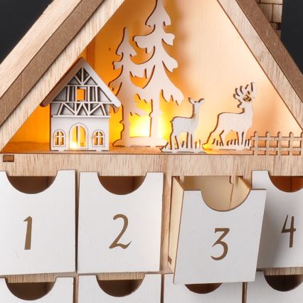 BRILAGI - calendar de Advent cu LED/2xAAA