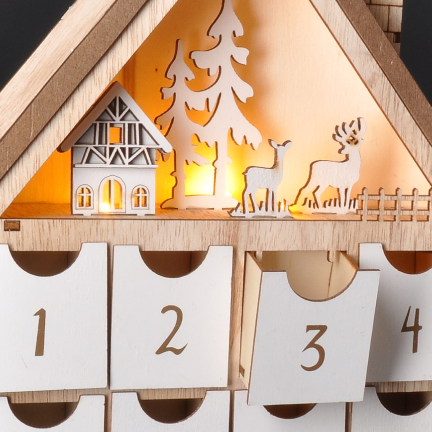 BRILAGI - calendar de Advent cu LED/2xAAA
