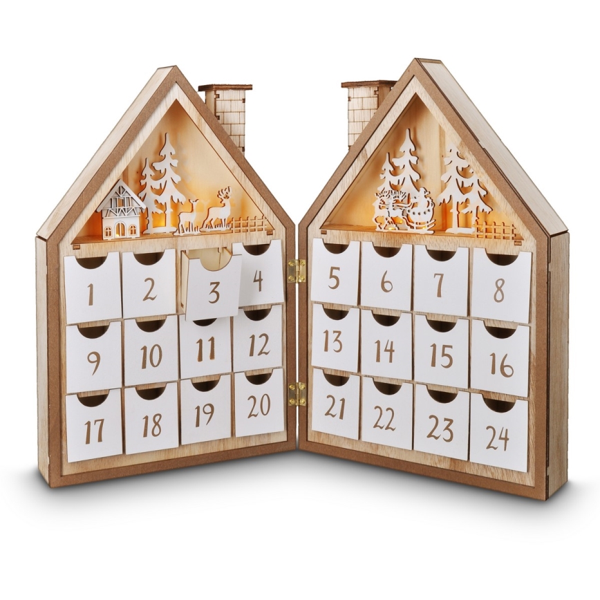 BRILAGI - calendar de Advent cu LED/2xAAA