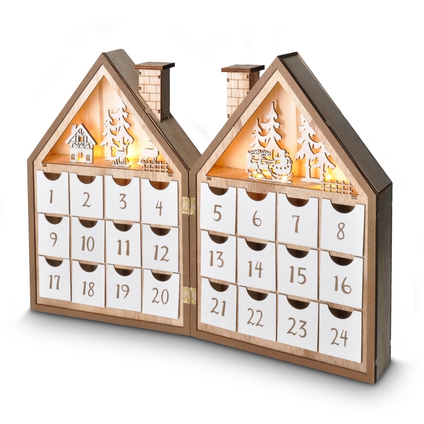 BRILAGI - calendar de Advent cu LED/2xAAA