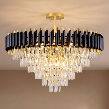 BRILAGI - Candelabru aplicat ECLIPSE 12xE14/10W/230V Ø 78 cm auriu/negru