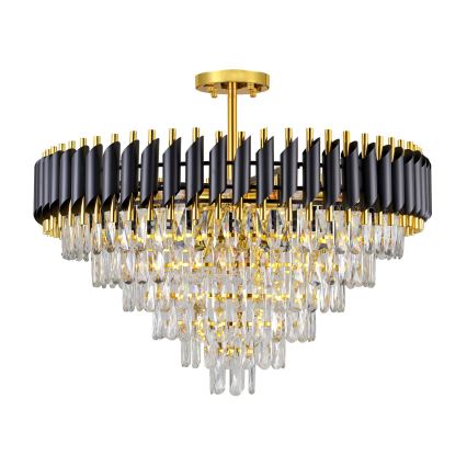 BRILAGI - Candelabru aplicat ECLIPSE 12xE14/10W/230V Ø 78 cm auriu/negru